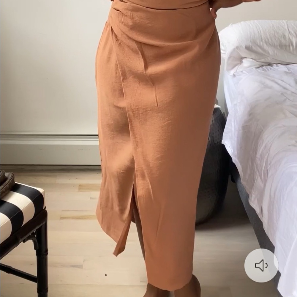 Elegant Orange Skirt